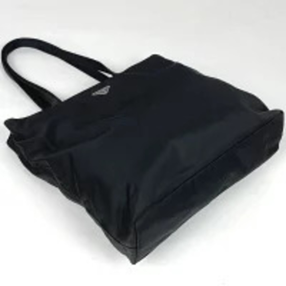 Prada Handbag Tessuto Tessuto Black Shoulder Crossbody Nero Bag Tote Plate Black